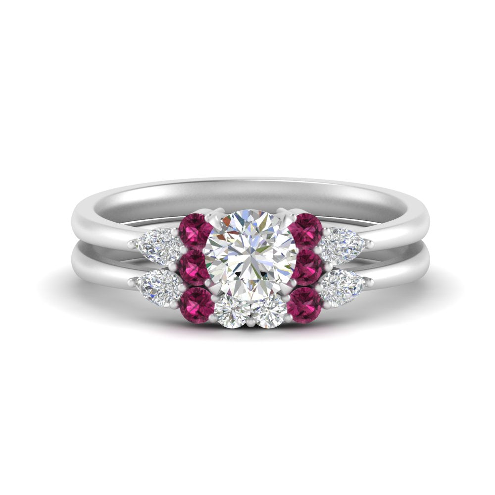 pear-accent-pink-sapphire-round-cut-wedding-ring-set-in-FD9289ROGSADRPI-ANGLE3-NL-WG