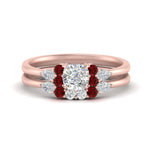 Load image into Gallery viewer, pear-accent-ruby-cushion-cut-wedding-ring-set-in-FD9289CUGRUDR-ANGLE3-NL-RG
