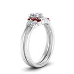 Load image into Gallery viewer, pear-accent-ruby-cushion-cut-wedding-ring-set-in-FD9289CUGRUDR-ANGLE3-NL-WG
