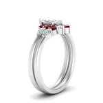 Load image into Gallery viewer, pear-accent-ruby-marquise-cut-wedding-ring-set-in-FD9289MQGRUDR-ANGLE3-NL-WG
