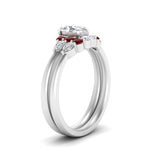 Load image into Gallery viewer, pear-accent-ruby-oval-shaped-wedding-ring-set-in-FD9289OVGRUDR-ANGLE3-NL-WG

