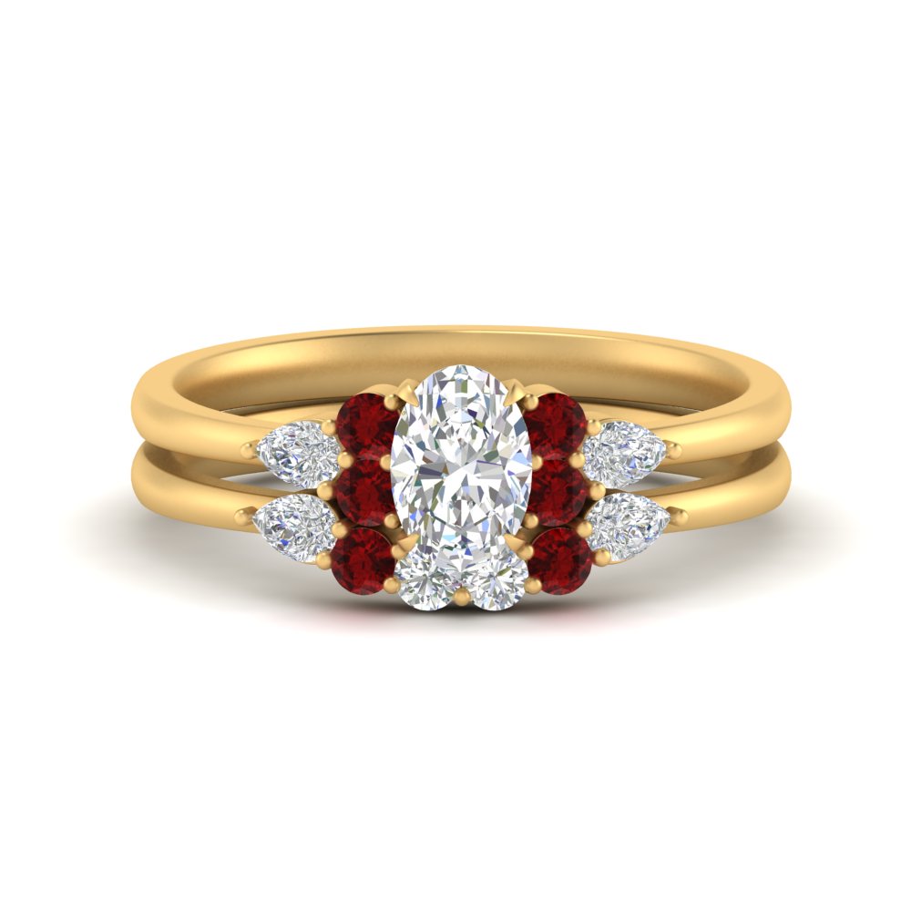 pear-accent-ruby-oval-shaped-wedding-ring-set-in-FD9289OVGRUDR-ANGLE3-NL-YG