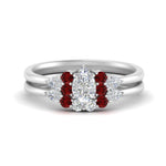 Load image into Gallery viewer, pear-accent-ruby-pear-shaped-wedding-ring-set-in-FD9289PEGRUDR-ANGLE3-NL-WG
