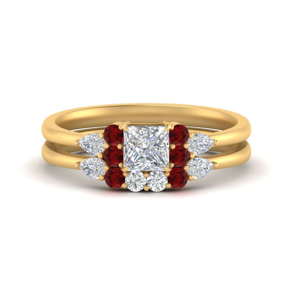 pear-accent-ruby-princess-cut-wedding-ring-set-in-FD9289PRGRUDR-ANGLE3-NL-YG