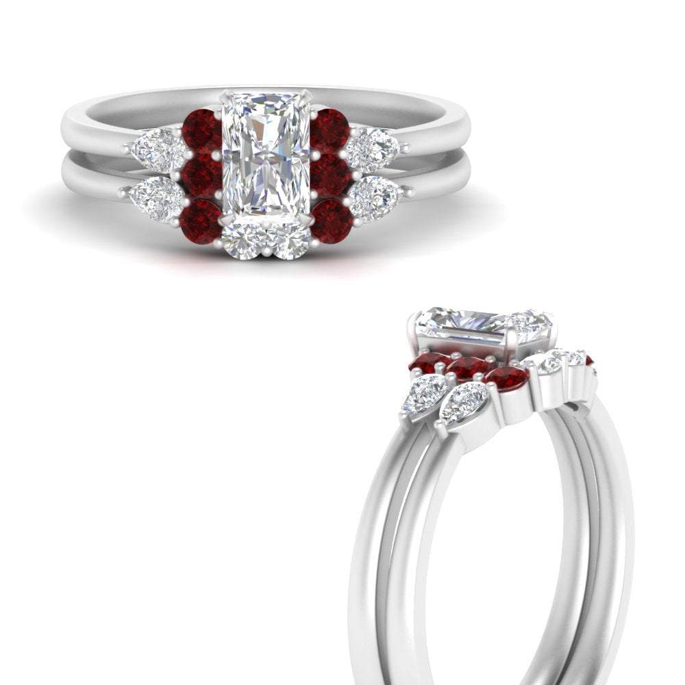 pear-accent-ruby-radiant-cut-wedding-ring-set-in-FD9289RAGRUDR-ANGLE3-NL-WG