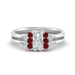 Load image into Gallery viewer, pear-accent-ruby-radiant-cut-wedding-ring-set-in-FD9289RAGRUDR-ANGLE3-NL-WG
