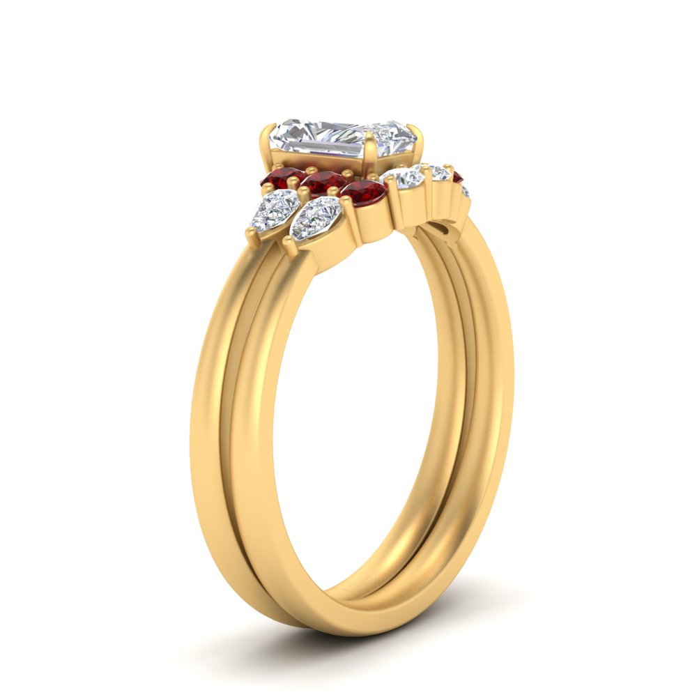 pear-accent-ruby-radiant-cut-wedding-ring-set-in-FD9289RAGRUDR-ANGLE3-NL-YG