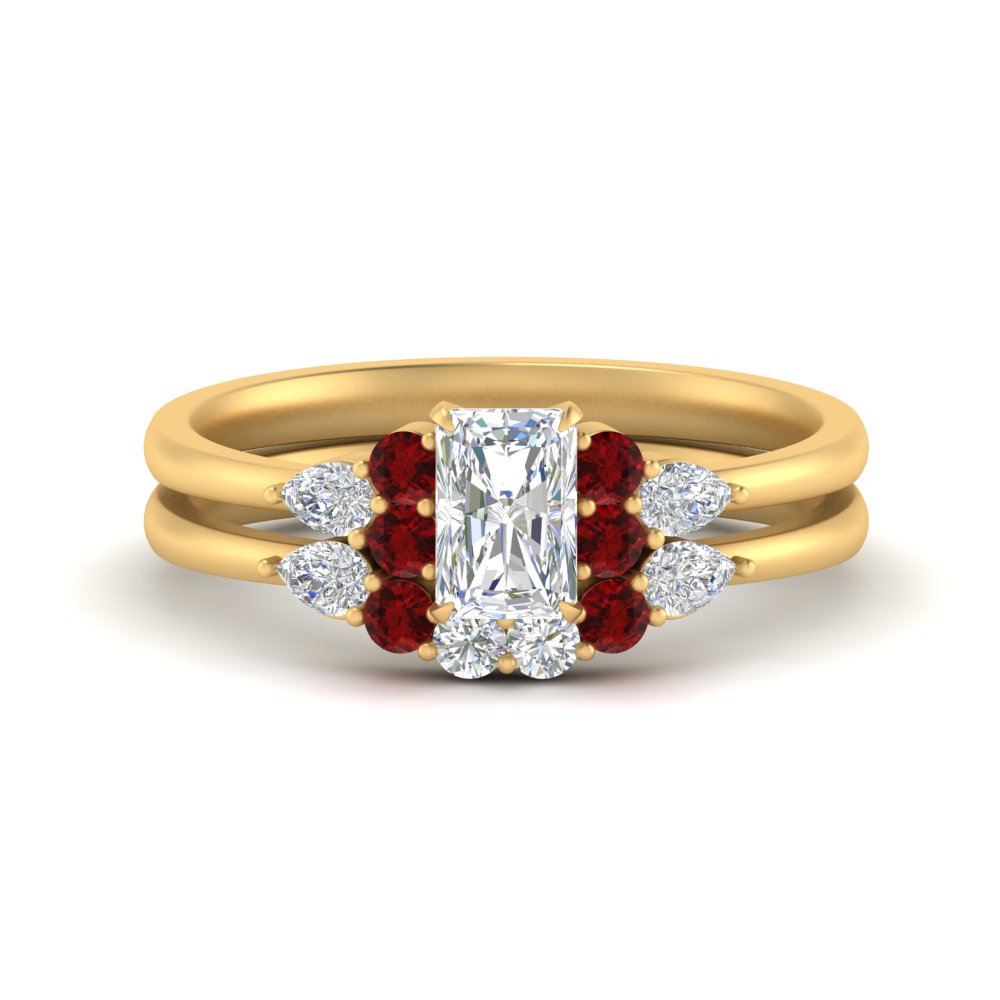 pear-accent-ruby-radiant-cut-wedding-ring-set-in-FD9289RAGRUDR-ANGLE3-NL-YG