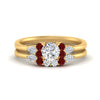 Load image into Gallery viewer, pear-accent-ruby-round-cut-wedding-ring-set-in-FD9289ROGRUDR-ANGLE3-NL-YG