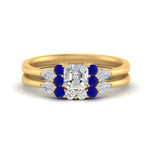 Load image into Gallery viewer, pear-accent-sapphire-asscher-cut-wedding-ring-set-in-FD9289ASGSABL-ANGLE3-NL-YG
