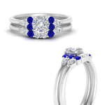 Load image into Gallery viewer, pear-accent-sapphire-cushion-cut-wedding-ring-set-in-FD9289CUGSABL-ANGLE3-NL-WG
