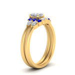 Load image into Gallery viewer, pear-accent-sapphire-cushion-cut-wedding-ring-set-in-FD9289CUGSABL-ANGLE3-NL-YG

