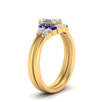 Load image into Gallery viewer, pear-accent-sapphire-emerald-cut-wedding-ring-set-in-FD9289EMGSABL-ANGLE3-NL-YG
