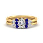 Load image into Gallery viewer, pear-accent-sapphire-heart-shaped-wedding-ring-set-in-FD9289HTGSABL-ANGLE3-NL-YG
