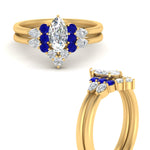 Load image into Gallery viewer, pear-accent-sapphire-marquise-cut-wedding-ring-set-in-FD9289MQGSABL-ANGLE3-NL-YG
