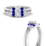 Load image into Gallery viewer, pear-accent-sapphire-pear-shaped-wedding-ring-set-in-FD9289PEGSABL-ANGLE3-NL-WG
