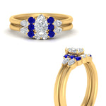 Load image into Gallery viewer, pear-accent-sapphire-pear-shaped-wedding-ring-set-in-FD9289PEGSABL-ANGLE3-NL-YG
