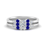 Load image into Gallery viewer, pear-accent-sapphire-princess-cut-wedding-ring-set-in-FD9289PRGSABL-ANGLE3-NL-WG
