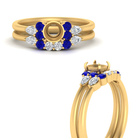 pear-accent-sapphire-semi-mount-wedding-ring-set-in-FD9289SMGSABL-ANGLE3-NL-YG