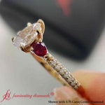 Load image into Gallery viewer, pear-accented-3-row-engagement-ring-with-ruby-in-yellow-gold-fd9982ror-fancy-1-yg
