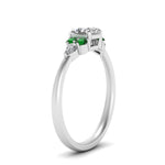 Load image into Gallery viewer, pear-accented-asscher-cut-diamond-ring-with-emerald-in-FD9289ASRGEMGRANGLE3-NL-WG
