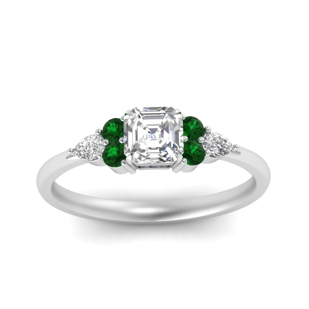 pear-accented-asscher-cut-diamond-ring-with-emerald-in-FD9289ASRGEMGRANGLE3-NL-WG
