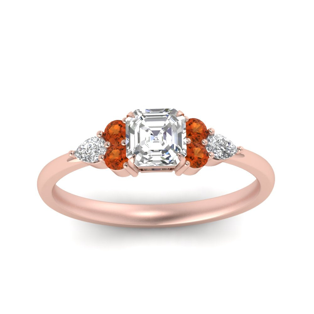 pear-accented-asscher-cut-diamond-ring-with-orange-sapphire-in-FD9289ASRGSAORANGLE3-NL-RG