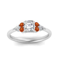 Thumbnail 51 - pear-accented-asscher-cut-diamond-ring-with-orange-sapphire-in-FD9289ASRGSAORANGLE3-NL-WG