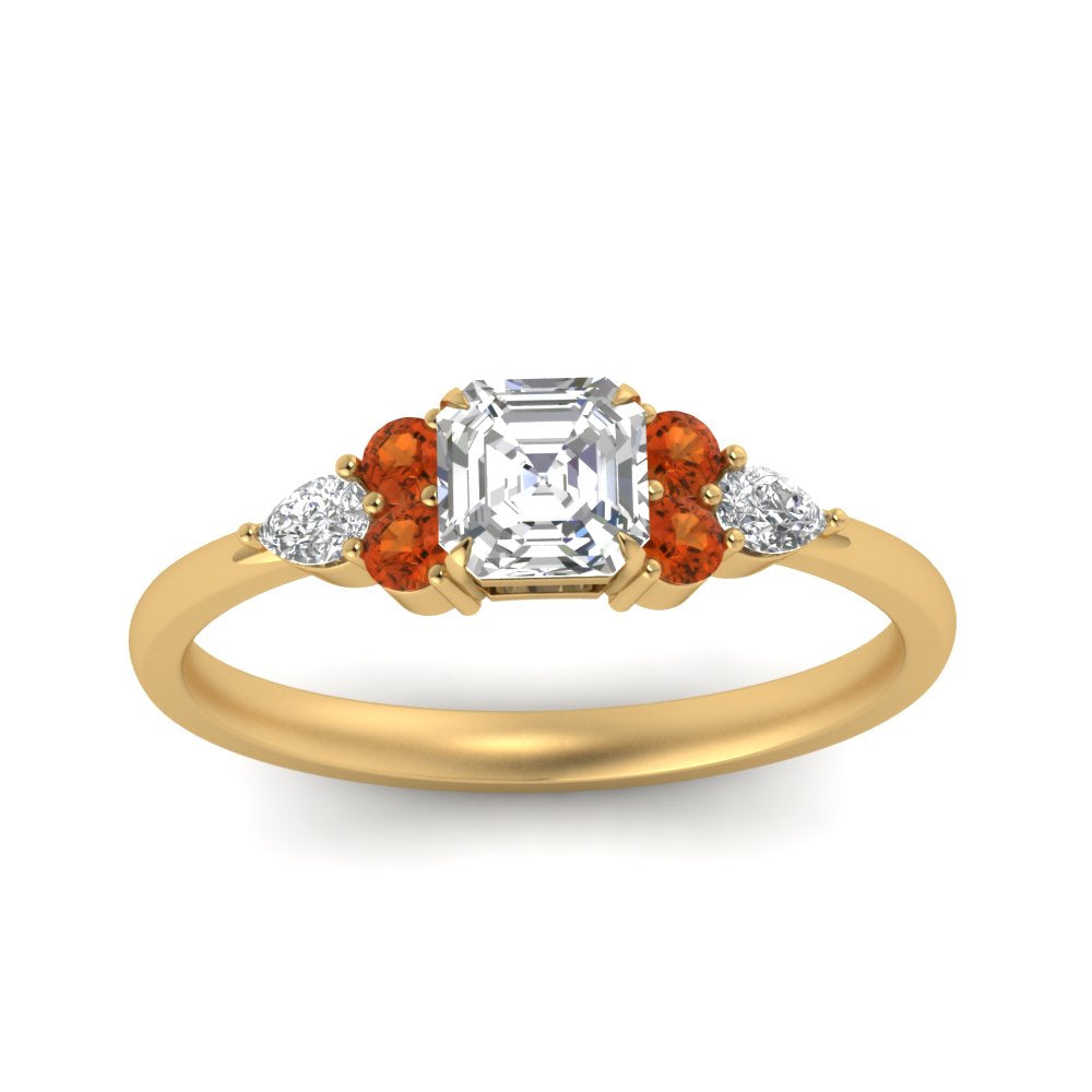 pear-accented-asscher-cut-diamond-ring-with-orange-sapphire-in-FD9289ASRGSAORANGLE3-NL-YG