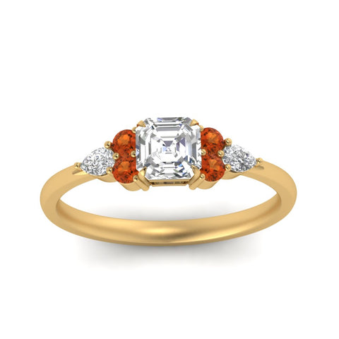 pear-accented-asscher-cut-diamond-ring-with-orange-sapphire-in-FD9289ASRGSAORANGLE3-NL-YG