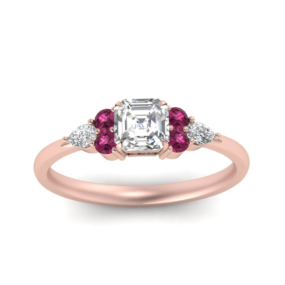 pear-accented-asscher-cut-diamond-ring-with-pink-sapphire-in-FD9289ASRGSADRPIANGLE3-NL-RG