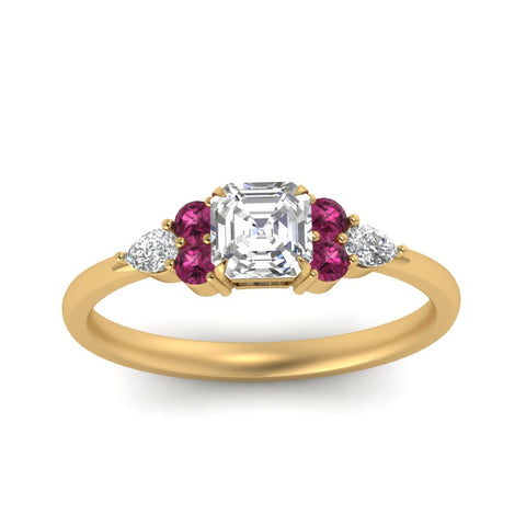 pear-accented-asscher-cut-diamond-ring-with-pink-sapphire-in-FD9289ASRGSADRPIANGLE3-NL-YG