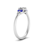 Load image into Gallery viewer, pear-accented-asscher-cut-diamond-ring-with-sapphire-in-FD9289ASRGSABLANGLE3-NL-WG
