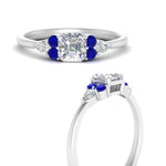 Load image into Gallery viewer, pear-accented-asscher-cut-diamond-ring-with-sapphire-in-FD9289ASRGSABLANGLE3-NL-WG
