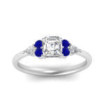 Load image into Gallery viewer, pear-accented-asscher-cut-diamond-ring-with-sapphire-in-FD9289ASRGSABLANGLE3-NL-WG
