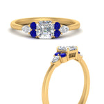 Load image into Gallery viewer, pear-accented-asscher-cut-diamond-ring-with-sapphire-in-FD9289ASRGSABLANGLE3-NL-YG
