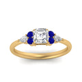 Thumbnail 67 - pear-accented-asscher-cut-diamond-ring-with-sapphire-in-FD9289ASRGSABLANGLE3-NL-YG