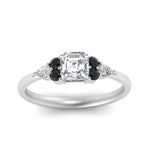 Load image into Gallery viewer, pear-accented-asscher-cut-diamond-ring-with-black-diamond-in-FD9289ASRGBLACKANGLE3-NL-WG
