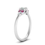 Load image into Gallery viewer, pear-accented-cushion-cut-diamond-ring-with-pink-sapphire-in-FD9289CURGSADRPIANGLE3-NL-WG
