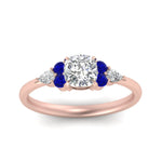 Load image into Gallery viewer, pear-accented-cushion-cut-diamond-ring-with-sapphire-in-FD9289CURGSABLANGLE3-NL-RG
