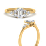Load image into Gallery viewer, pear-accented-emerald-cut-diamond-ring-in-FD9289EMRANGLE3-NL-YG
