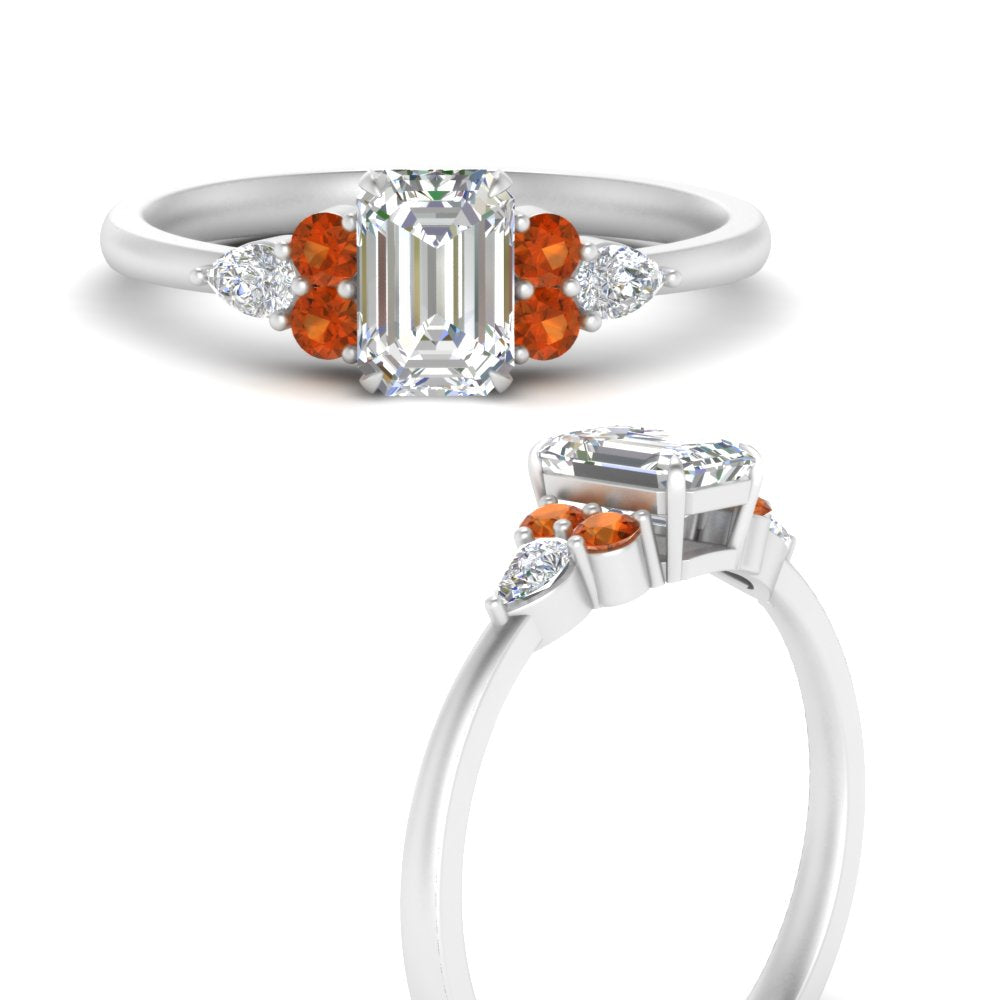 pear-accented-emerald-cut-diamond-ring-with-orange-sapphire-in-FD9289EMRGSAORANGLE3-NL-WG