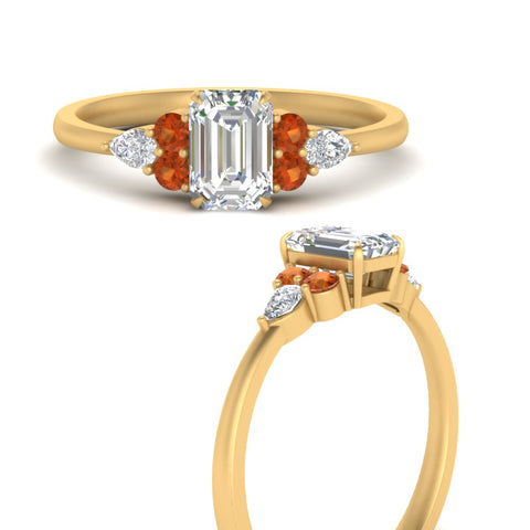 pear-accented-emerald-cut-diamond-ring-with-orange-sapphire-in-FD9289EMRGSAORANGLE3-NL-YG