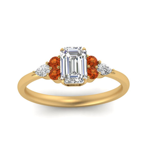 pear-accented-emerald-cut-diamond-ring-with-orange-sapphire-in-FD9289EMRGSAORANGLE3-NL-YG