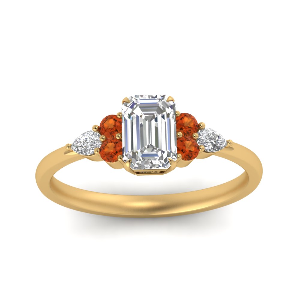 pear-accented-emerald-cut-diamond-ring-with-orange-sapphire-in-FD9289EMRGSAORANGLE3-NL-YG