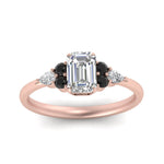 Load image into Gallery viewer, pear-accented-emerald-cut-diamond-ring-with-black-diamond-in-FD9289EMRGBLACKANGLE3-NL-RG
