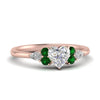 Load image into Gallery viewer, pear-accented-heart-shaped-diamond-ring-with-emerald-in-FD9289HTRGEMGRANGLE3-NL-RG