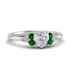 Load image into Gallery viewer, pear-accented-heart-shaped-diamond-ring-with-emerald-in-FD9289HTRGEMGRANGLE3-NL-WG