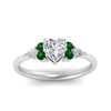 Load image into Gallery viewer, pear-accented-heart-shaped-diamond-ring-with-emerald-in-FD9289HTRGEMGRANGLE3-NL-WG