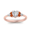 Load image into Gallery viewer, pear-accented-heart-shaped-diamond-ring-with-orange-sapphire-in-FD9289HTRGSAORANGLE3-NL-RG